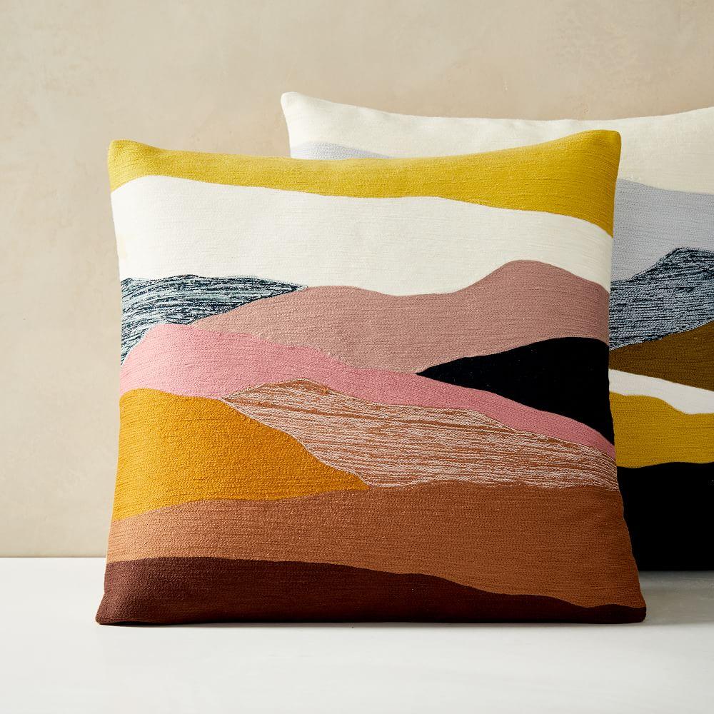 Crewel Landscape Cushion Cover | west Crewel Steps Pillow Cover in 2020